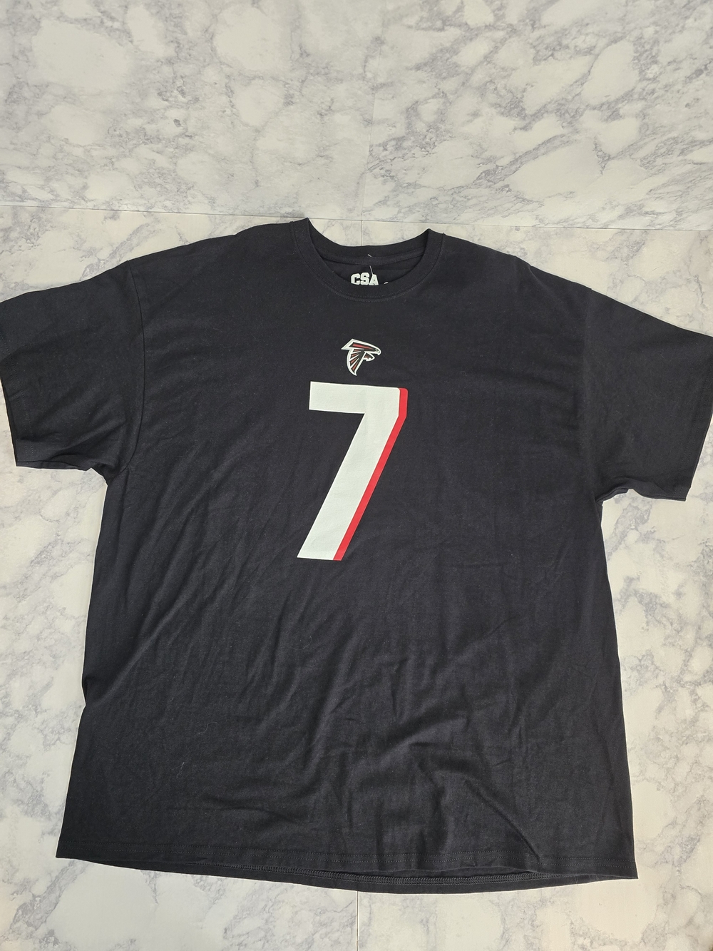 NFL Atlanta Falcons Bijan Robinson #7 Black Shortsleeve Shirt XXL